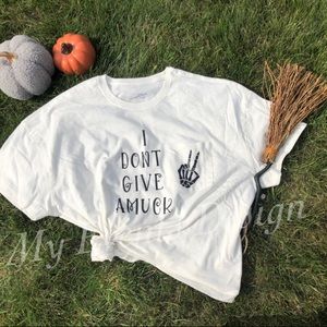I Don’t Give Amuck Pocket T-Shirt Cream